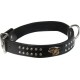 Dog Collar Np Deco Studs Black 1 1/4x18