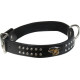 Dog Collar Np Deco Studs Black 1 1/4x24