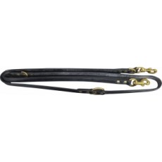 European Double Dog Lead Black