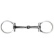 Ring Snaffle Black Steel Mouth Cob S/s
