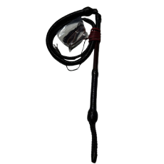 Stockwhip Brown 4ft With 18" Half Plait Handle