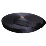 POLLYESTER WEBB BLACK 5/8" 16mm 50mt roll
