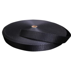 POLLYESTER WEBB BLACK 5/8" 16mm 50mt roll